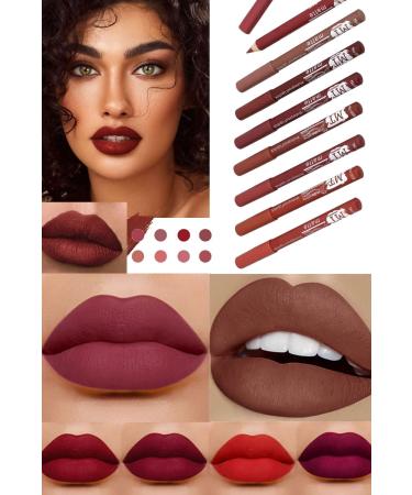 Utelips 8 Piece Matte Colors Lip Pencil Pencil Set Eye Waterproof Sexy Professional Pencil Fantasy Sexy - Buy Online on GoSupps.com