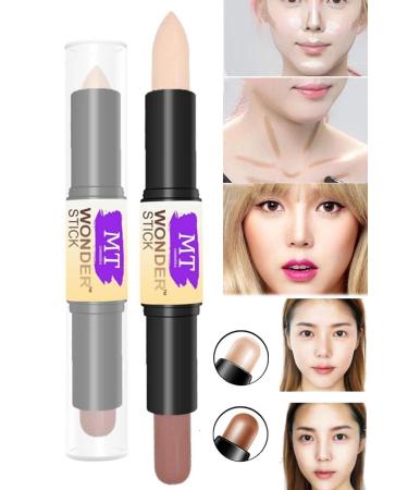 Utelips 2 Color Concealer Stick Pencil Women's Makeup Set Double Ended Stick Concealer Professional Face Neck - Buy Online on GoSupps.com