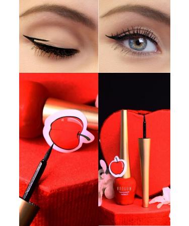 Utelips Professional Tool Stylish Liquid Waterproof Hedgehog Black Apple Shaped Eyeliner Eye Makeup Tool - Buy Online on GoSupps.com