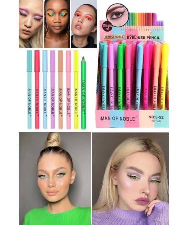 Utelips Eyeliner Pencil Set for Women 8-Colored Eyeliner Colored Shine Pencil Makeup Set - Buy Online on GoSupps.com