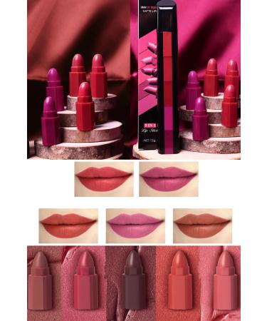 Utelips 5 Different Color Makeup Set Professional Sexy Filled Mixed Reddish 5 In 1 Matryoshka Lipstick Make Up - Buy Online on GoSupps.com