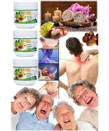Utelips 3 Pieces X Ideal Horse Chestnut Gel for Waist and Neck Hernia 500ml Period Whole Body Massage Cream Fresh - Buy Online on GoSupps.com