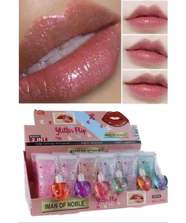 Utelips Lip Gloss Sexy Plump Glitter Lip Make Up Gloss Impressive Gel Heart Lips Sexy - Buy Online on GoSupps.com