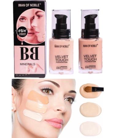 Utelips Professional All Body Compatible BB Glass Bottle Foundation Skin Color Quality Cream Non-Flowing Dust-Resistant Stylish