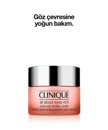 Clinique ALL ABOUT EYES RICH REPAIRING SKIN LINES EYE CONTOUR CARE CREAM 15ML KEYON3094 - Buy Online on GoSupps.com