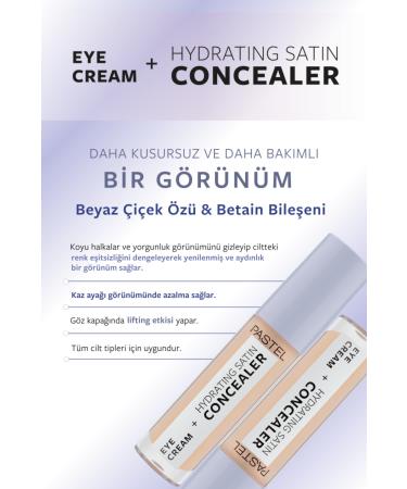 Pastel Eye Cream Hydrating Satin Concealer - Eye Cream Under Eye Concealer 64 Medium Light - Buy Online on GoSupps.com