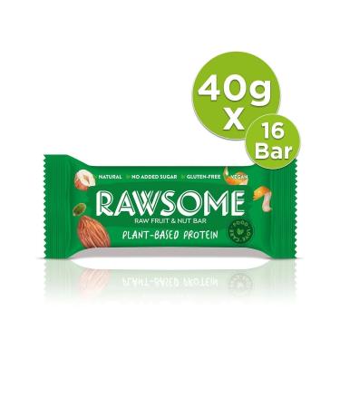 Rawsome Vegan Protein Bar Gluten Free 40g X 16 Pieces - Buy Online on GoSupps.com