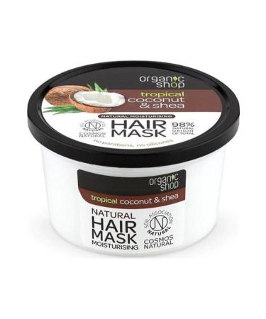 organic shop Coconut + Shea Oil Hair Mask 250 Ml