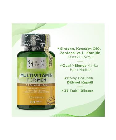 Natures Supreme Multivitamin For Men 60 Capsules - Unflavored - Buy Online on GoSupps.com