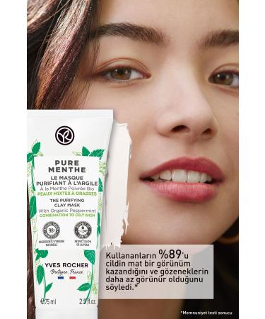 Yves Rocher Pure Menthe Clay Mask for Combination and Oily Skin - 75 ml - Buy Online on GoSupps.com