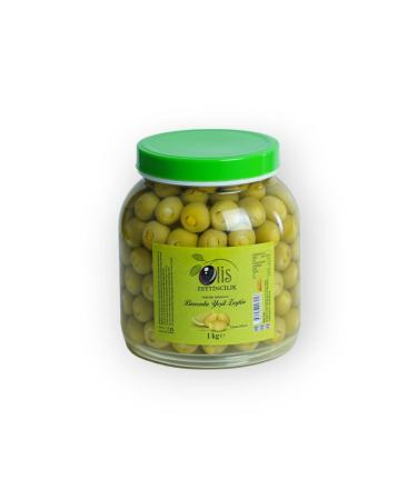 Olis Olives Lemon Stuffed Green Olives - Drained Weight 1 Kg