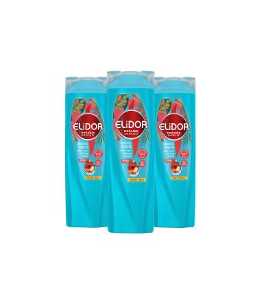 Elidor Nature's Energy Shampoo Argan Oil & Hibiscus Extract 400 ml X3 - Buy Online on GoSupps.com