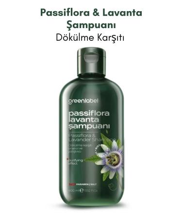 Green Label Passiflora and Lavender Extract Paraben-Free Salt-Free Anti-Dandruff Care and Repair Shampoo 400ml - Buy Online on GoSupps.com