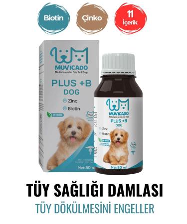muvicado Hair Health Drops for Dogs - Plus B - Dog Hair Loss Prevention Biotin Drops