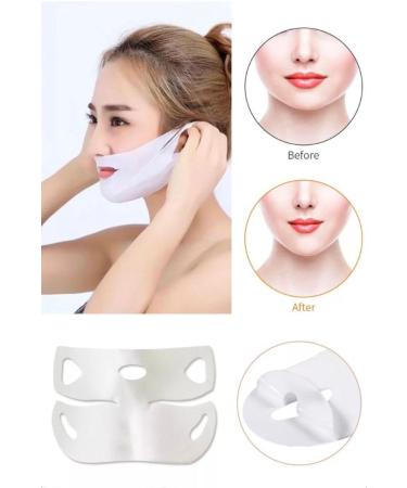 Utelips 3 Pieces Anti Wrinkle V Face Shaping Mask Belt Chin Cheek Lift Bandage Pro - Buy Online on GoSupps.com