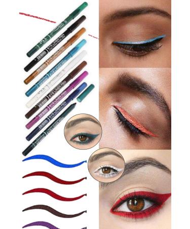 Utelips 9-Piece Eyeliner Pencil Eyeliner Pen Pencil Make-up Colorful 9 Piece Sexy Makeup Pencil Set - Buy Online on GoSupps.com