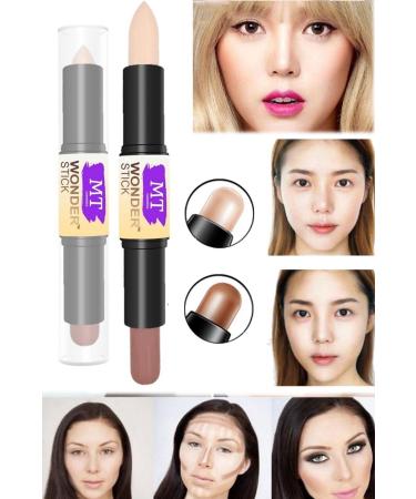Utelips 2 Color Concealer Stick Pencil Women's Makeup Set Double Ended Stick Concealer Professional Face Neck - Buy Online on GoSupps.com