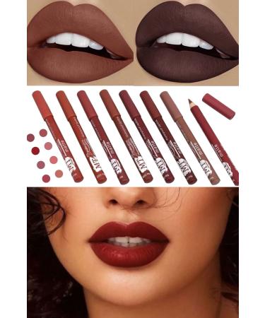 Utelips 8 Piece Matte Colors Lip Pencil Pencil Set Eye Waterproof Sexy Professional Pencil Fantasy Sexy - Buy Online on GoSupps.com