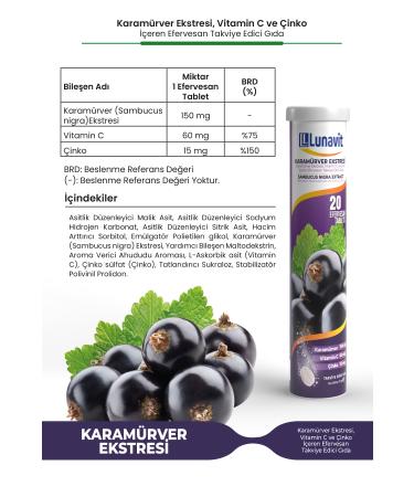 LUNAVIT KARAMURVER + VIT-C zinc containing 20 Effervescent TB - Buy Online on GoSupps.com