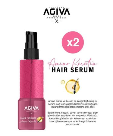 Agiva Amino Keratin-Keratin Charging Hair Serum 100ml X2