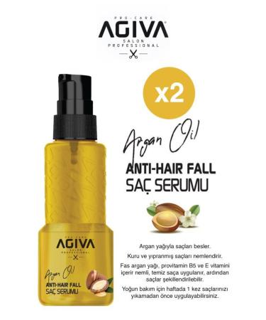 Agiva Argan Oil Repair Anti-Breakage Hair Serum 100ml X2