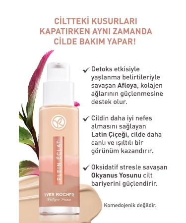 Yves Rocher Detox Effect Luminous Foundation - Beige 100 - 30 Ml - 63390 - Buy Online on GoSupps.com