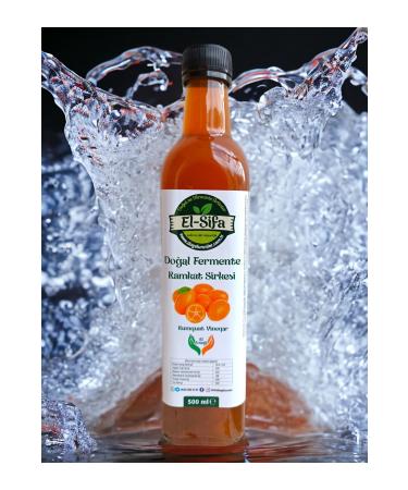 El ifa Natural Products 100% Natural Fermented Kumquat Vinegar 500ml Glass Bottle