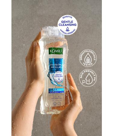 Komili Hydrating Micellar Shower Gel - Sensitive and Gentle Cleansing - Vegan - 500 ML - Buy Online on GoSupps.com