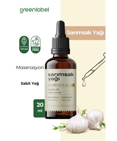 Green Label Garlic Oil Cold Pressed 0 Natural And Pure 20ml