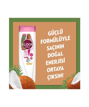 Elidor Nature's Energy Shampoo Coconut Oil 400 ml X3 - Buy Online on GoSupps.com