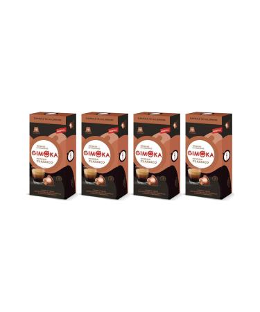 Gimoka Nesspresso Compatible Aluminum Capsule Coffee Classic Espresso 10 Pieces * 4 Pieces - Density 12