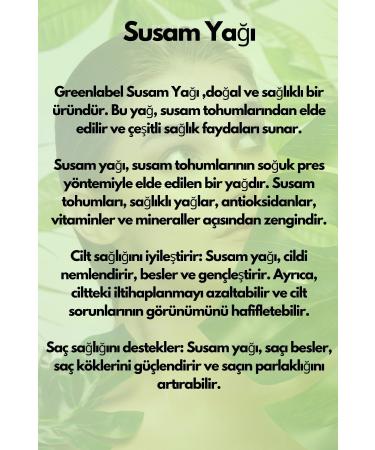 Green Label Sesame Oil Cold Pressed 0 Natural And Pure 50ml - Buy Online on GoSupps.com