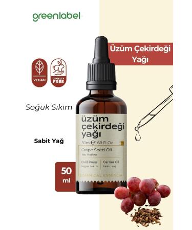 Green Label Grape Seed Oil Cold Pressed 0 Natural And Pure 50ml
