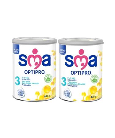 SMA 3 Optipro Probiotic Follow-On Milk 800 gr X 2 Pieces - Buy Online on GoSupps.com