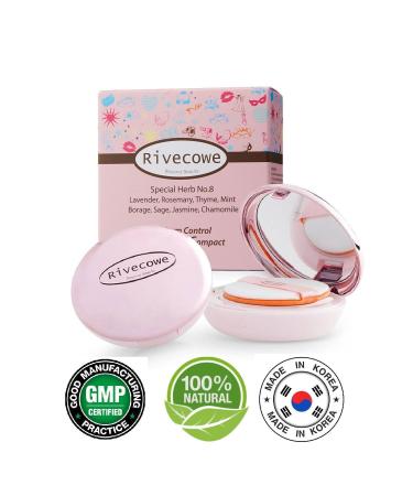 RIVECOWE Sebum Balancing Pressed Powder-sebum Control Compact CC Patch