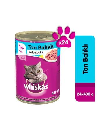 Whiskas Tuna Adult Cat Canned Wet Food 24x400 gr