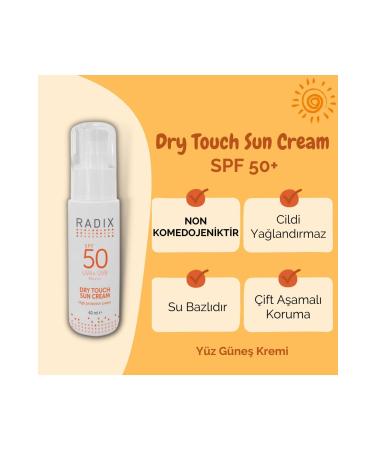 Radix Face Sun Cream Spf50+ Combination and Oily Skin - Dry Touch Sun Cream 40 Ml 8681877436011 - Buy Online on GoSupps.com