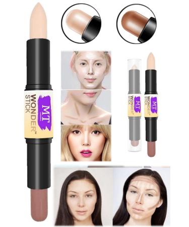 Utelips 2 Color Concealer Stick Pencil Women's Makeup Set Double Ended Stick Concealer Professional Face Neck - Buy Online on GoSupps.com