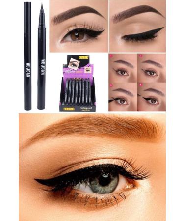Utelips Black Eyeliner Waterproff Eye Pencil Practical Quality Non-smudge Indian Fantasy Sexy Make Up Material - Buy Online on GoSupps.com