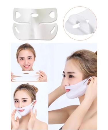 Utelips 3 Pieces Anti Wrinkle V Face Shaping Mask Belt Chin Cheek Lift Bandage Pro - Buy Online on GoSupps.com