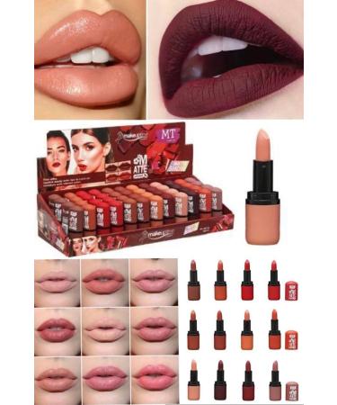 Utelips 12-Piece Makeup Set Pencil Waterproof 12-Piece Lipstick Set Compact Appearance Quality Matte Colors Lipstick Set - Buy Online on GoSupps.com