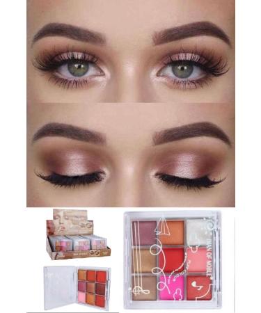 Utelips 9 Different Tone Quality Eyeshadow Professional Play Color 9 Eyeshadow Set Provides Attractive and Striking Appearance - Buy Online on GoSupps.com