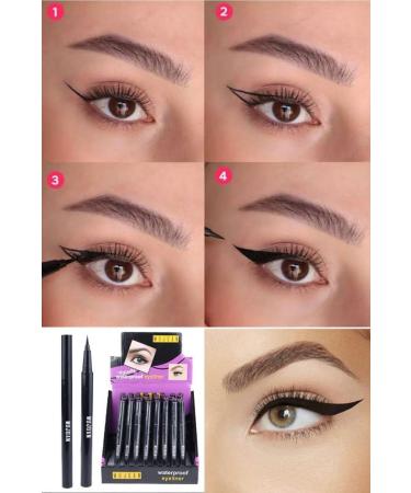 Utelips Black Eyeliner Waterproff Eye Pencil Practical Quality Non-smudge Indian Fantasy Sexy Make Up Material - Buy Online on GoSupps.com