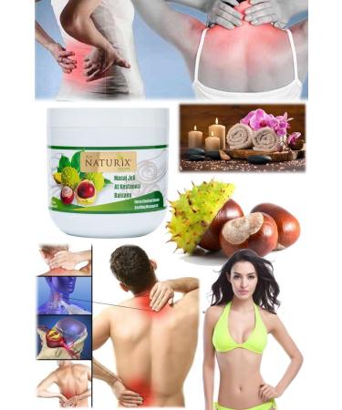 Utelips 3 Pieces X Ideal Horse Chestnut Gel for Waist and Neck Hernia 500ml Period Whole Body Massage Cream Fresh - Buy Online on GoSupps.com