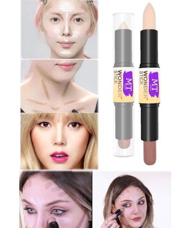 Utelips 2 Color Concealer Stick Pencil Women's Makeup Set Double Ended Stick Concealer Professional Face Neck - Buy Online on GoSupps.com