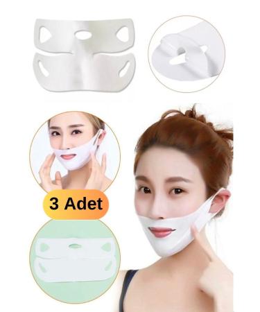 Utelips 3 Pieces Anti Wrinkle V Face Shaping Mask Belt Chin Cheek Lift Bandage Pro