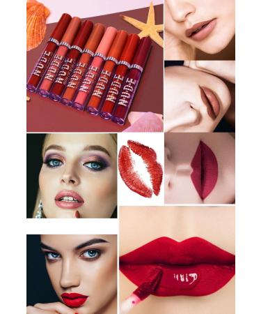 Utelips 8-Piece Professional Waterproof Lipstick Set Women's Special Quality Stick Lipstick Set Sfot Sexy Colors - Buy Online on GoSupps.com