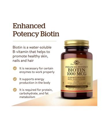 Solgar Biotin 1000 Mcg 100 Herbal Capsules - Buy Online on GoSupps.com