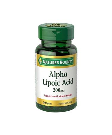 Natures Bounty Alpha Lipoic Acid 200 mg 30 Capsules