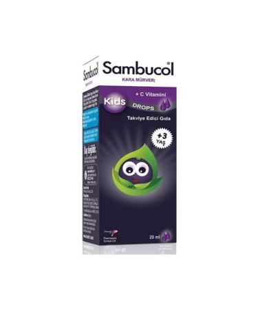 Sambucol Black Elderberry Kids + Vitamin C Drops 20 ml
